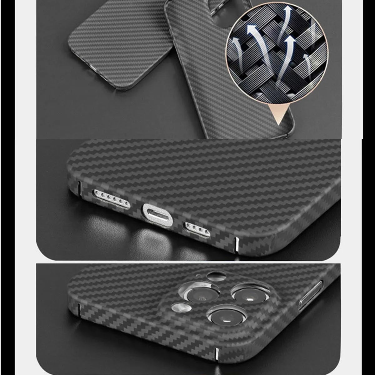 Carbon Fiber case for iPhone14 13 12 11 Pro Max plus