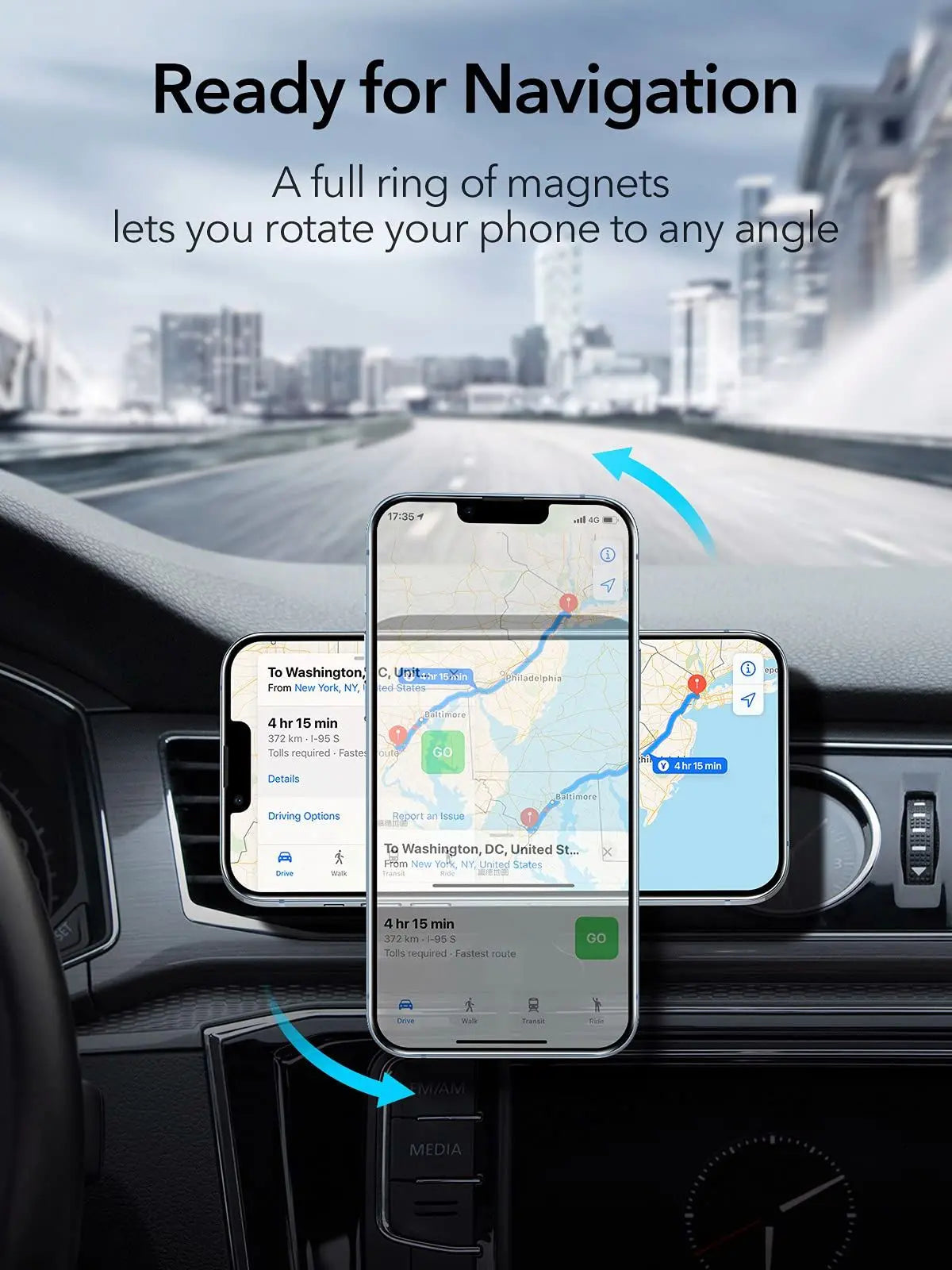 Car Magnetic Wireless Charger for iPhone  13 15 14 Pro Max